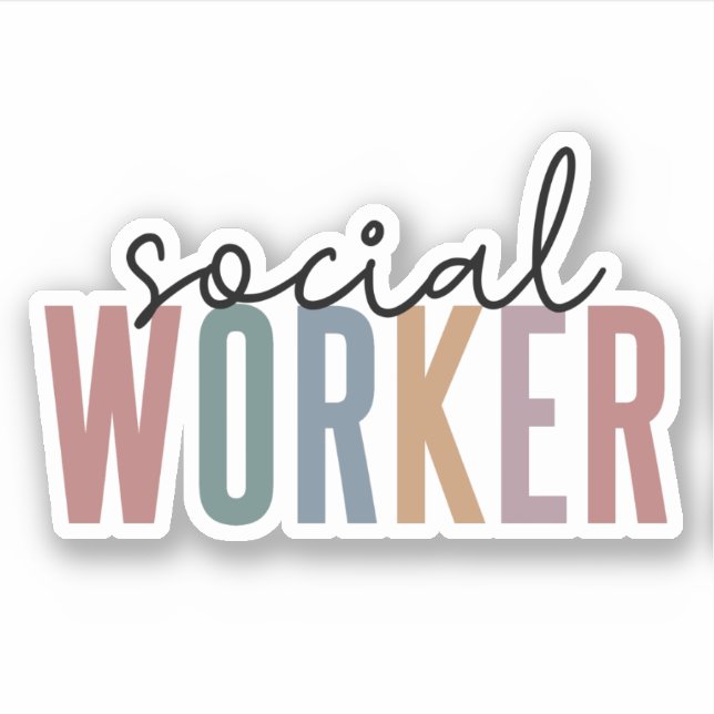 Pegatina Regalos de agradecimiento a los trabajadores socia (Anverso)