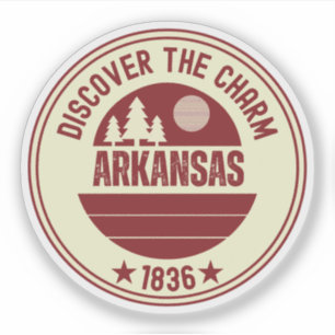 Pegatina Regalos de Arkansas Razorbacks - Estado Natural