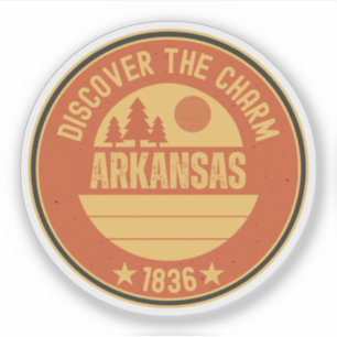 Pegatina Regalos de Arkansas Razorbacks - Estado Natural