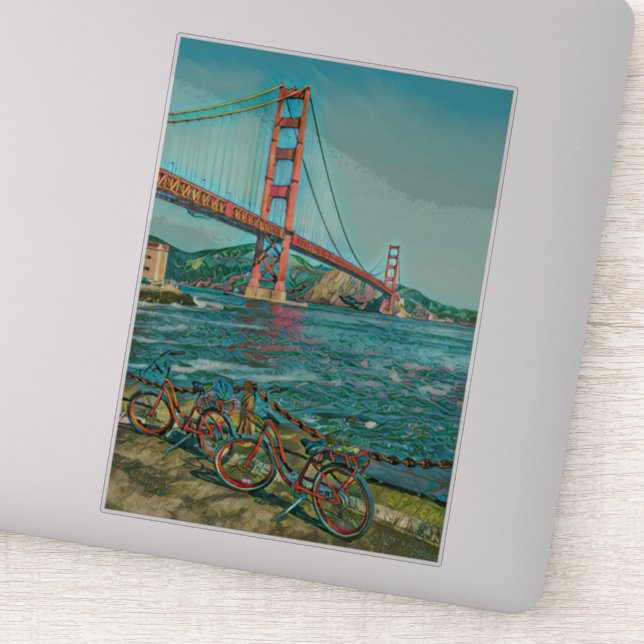 Pegatina Regalos de ciclismo únicos (Detalle)