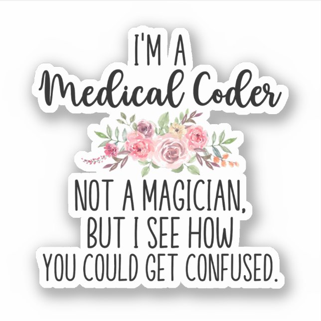 Pegatina Regalos de codificadores médicos, codificación méd (Anverso)