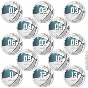Pegatina regalos de colores de equipo gris verde stickers d