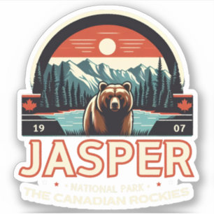 Pegatina Regalos de Jasper National Park Alberta Canadá
