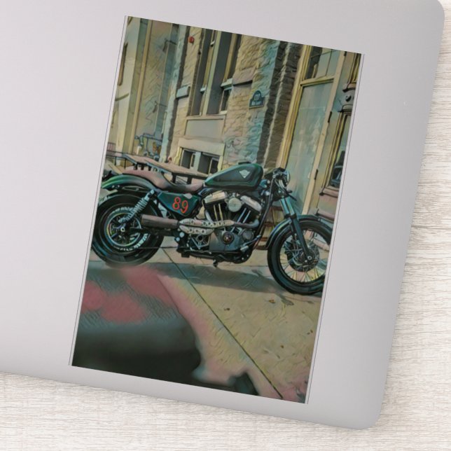 Pegatina regalos de moto para ella (Detalle)