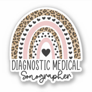 Pegatina Regalos de sonógrafo médico de diagnóstico