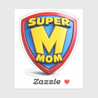 Pegatina Regalos de Super Mamá para Super Mamás