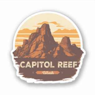 Pegatina Regalos del Parque Nacional Capitol Reef