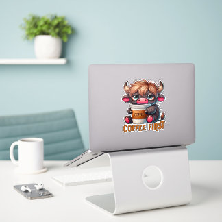 Pegatina Regalos para amantes del café primero