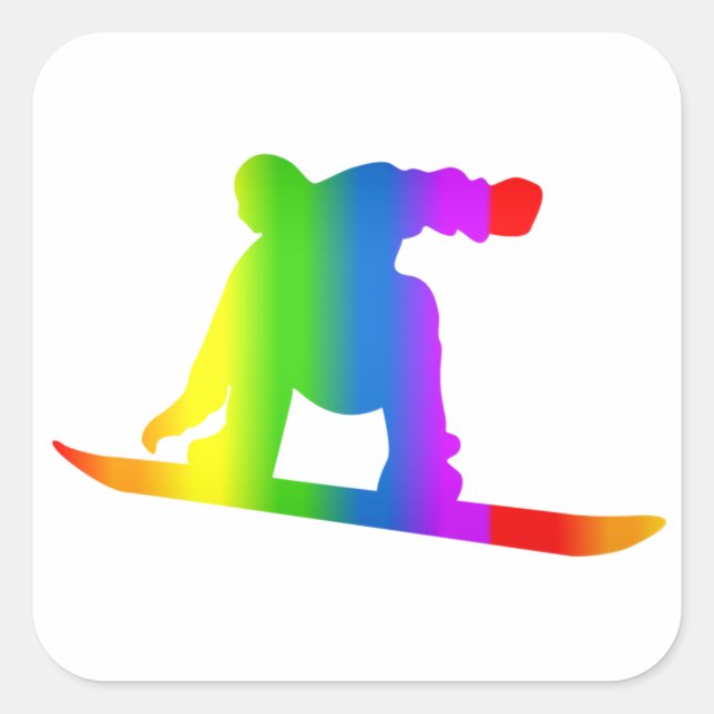 Pegatina Regenbogen de Bunter Snowboard (Anverso)