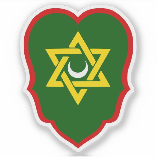 Pegatina Regencia del escudo de armas menor de Argel (1630- (Anverso)