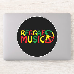 Pegatina Reggae Diseño musical, arte de reggae