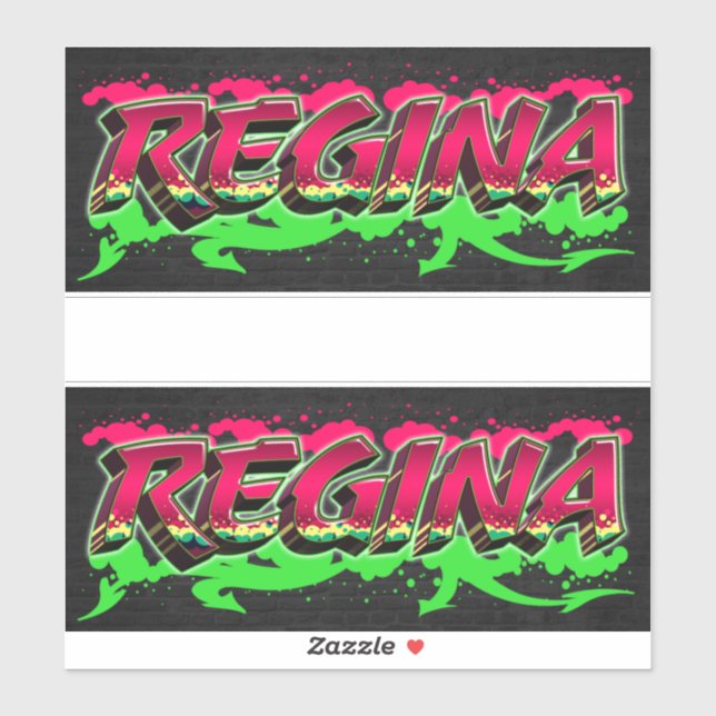 Pegatina Regina Vorname Name Graffiti Aufkleber Sticker (Hoja)