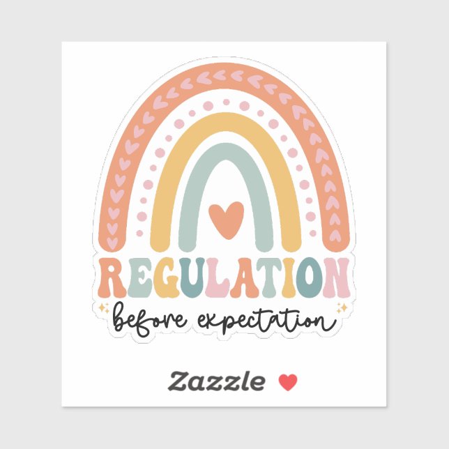 Pegatina Reglamentación antes de la expectativa (Hoja)