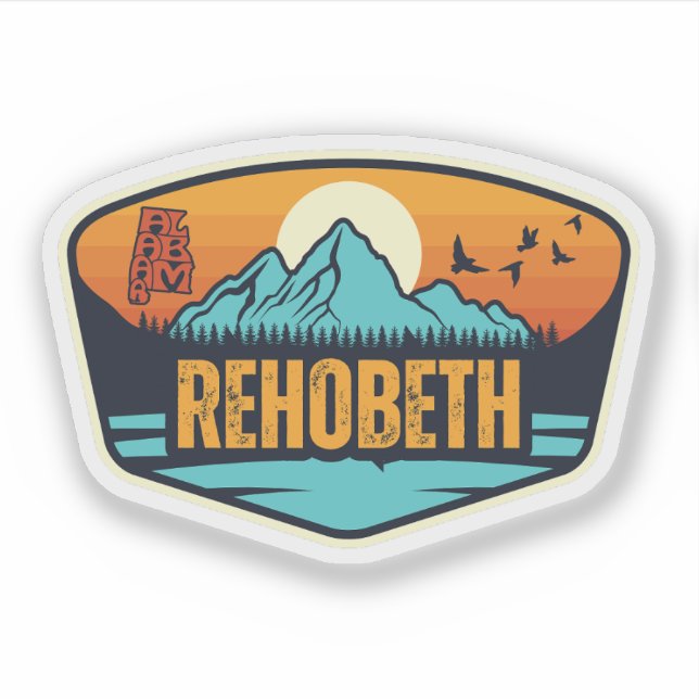 Pegatina Rehobeth, Alabama (Anverso)