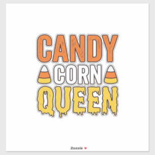 Pegatina Reina de Caramelo de Maíz Diseño de Camiseta Vinta