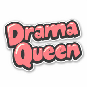 Pegatina Reina del drama