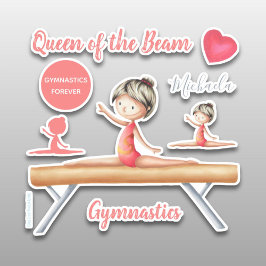 Pegatina Reina del Haz Gimnasia Chica Personalizada