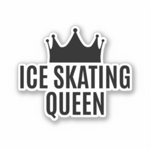 Pegatina Reina del patinaje sobre hielo - Patinaje sobre hi