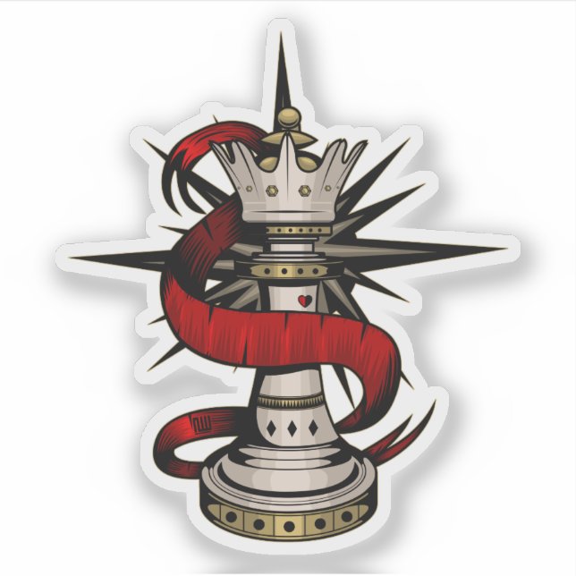 Pegatina Reina real (Anverso)