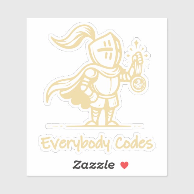 Pegatina Reino de Algoritmia Personalizado-Pegatina de Vini (Hoja)