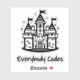 Pegatina Reino de Algoritmia Personalizado-Pegatina de Vini