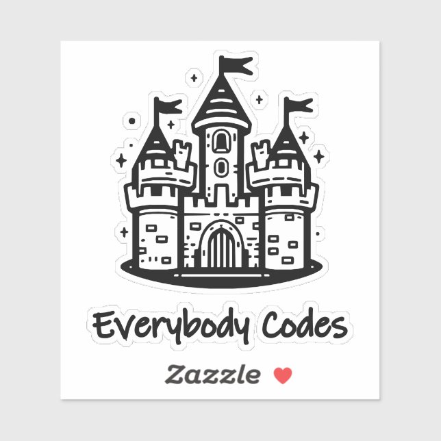 Pegatina Reino de Algoritmia Personalizado-Pegatina de Vini (Hoja)