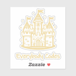 Pegatina Reino de Algoritmia Personalizado-Pegatina de Vini