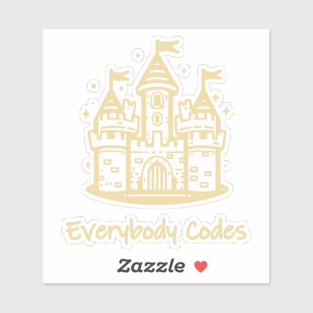 Pegatina Reino de Algoritmia Personalizado-Pegatina de Vini (Hoja)