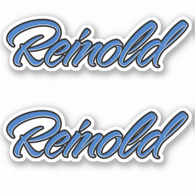 Pegatina Reinold Name blue Aufkleber Sticker Stickerset (Anverso)