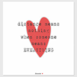 Pegatina Relación de larga distancia LDR