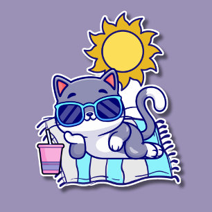 Pegatina Relajante a prueba de agua de gato