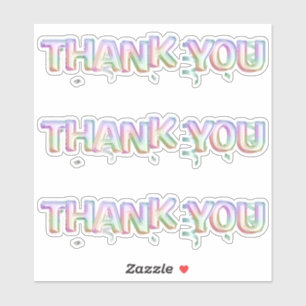 Pegatina Relieve metalizado irlandés de Fiesta arcoiris con