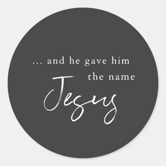 Pegatina religiosa de Navidad (Anverso)