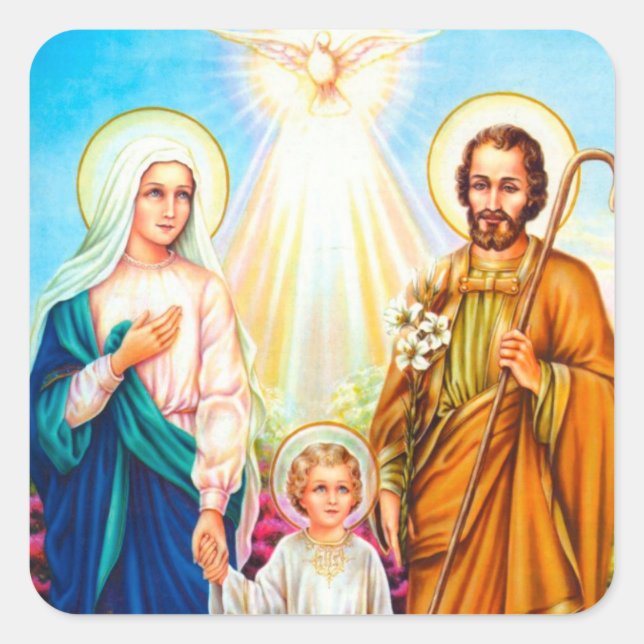 Pegatina religioso de época (Anverso)