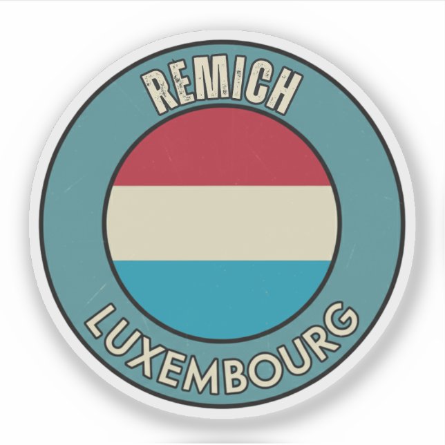 Pegatina Remich, Luxemburgo (Anverso)