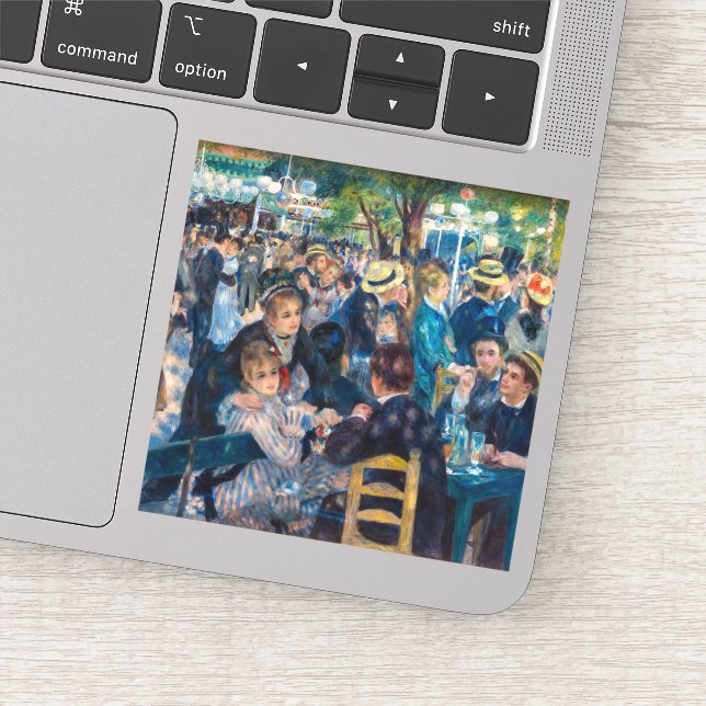 Pegatina Renoir - Danza en Le Moulin de la Galette (Detalle)