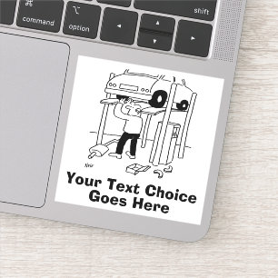 Pegatina Reparación de neumáticos y agotadores de coches de