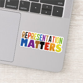 Pegatina Representation Matters Rainbow Diversity Laptop
