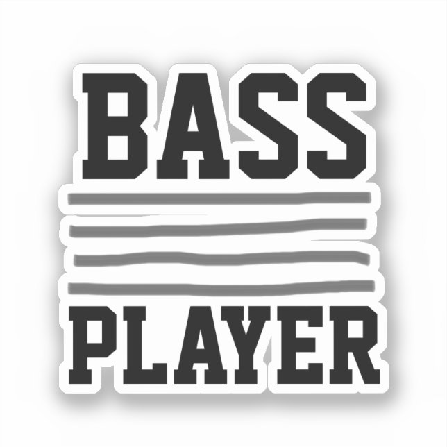 Pegatina Reproductor de Bass (Anverso)