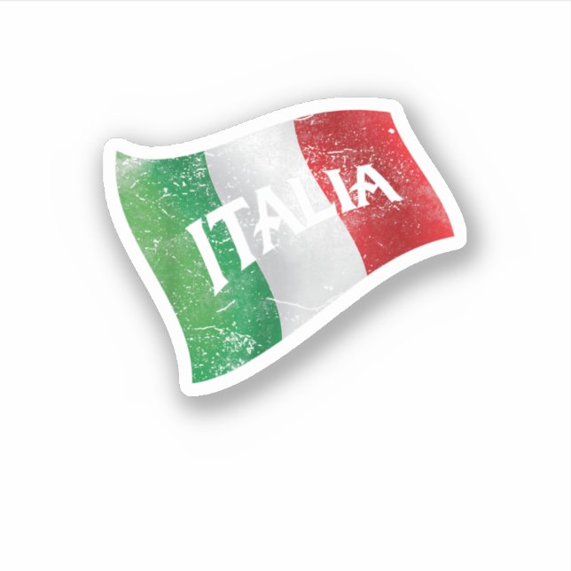 Pegatina Repubblica Italiana I'm Italian I Love Italy Gift  (Anverso)