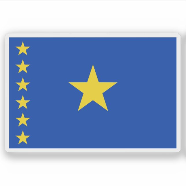 Pegatina Republic of the Congo (Léopoldville), (1960–1963) (Anverso)