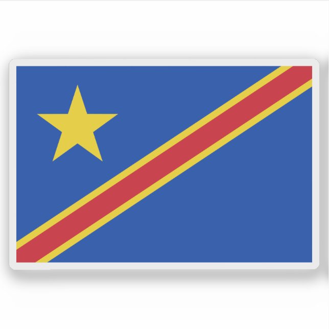 Pegatina Republic of the Congo (Léopoldville),(1963–1966) (Anverso)