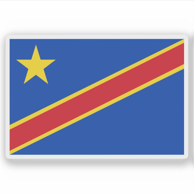 Pegatina Republic of the Congo (Léopoldville), (1966–1971) (Anverso)