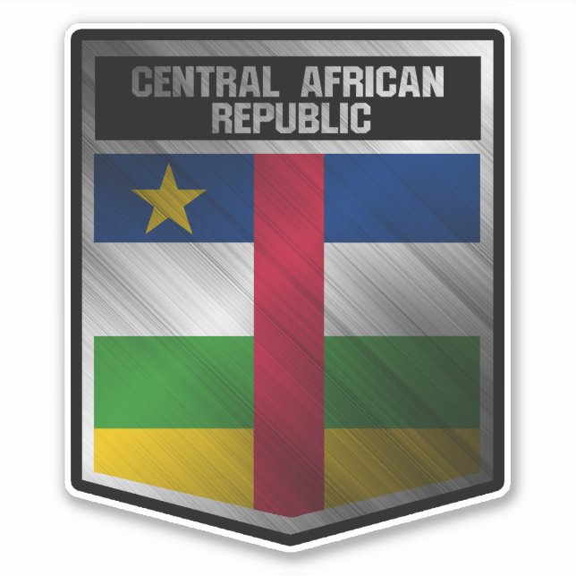 Pegatina República Centroafricana (Anverso)