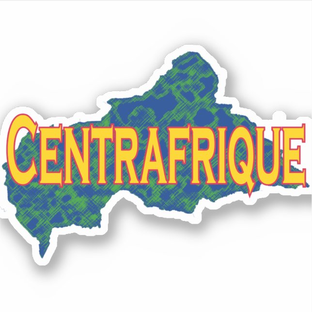 Pegatina República Centroafricana (Anverso)