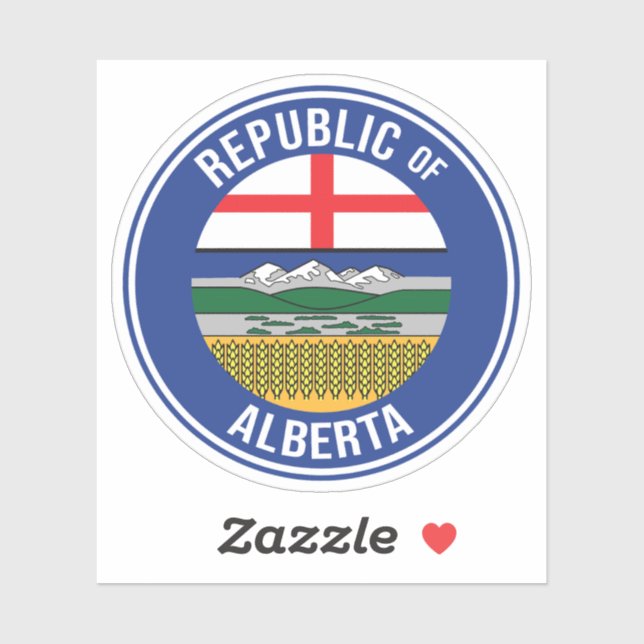Pegatina República de Alberta WEXIT (Hoja)
