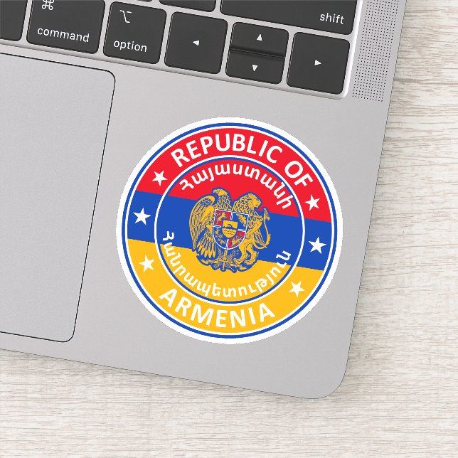 Pegatina República de Armenia (Detalle)
