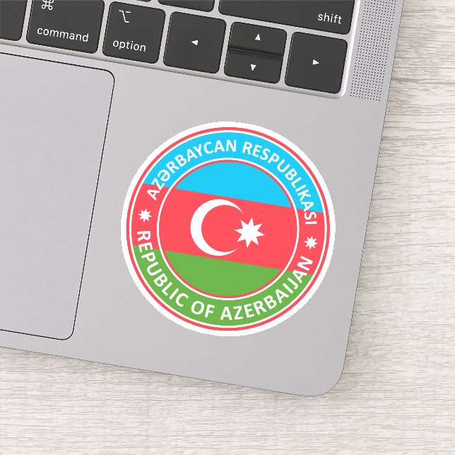 Pegatina República de Azerbaiyán (Detalle)