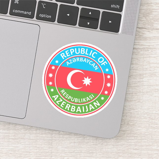 Pegatina República de Azerbaiyán (Detalle)