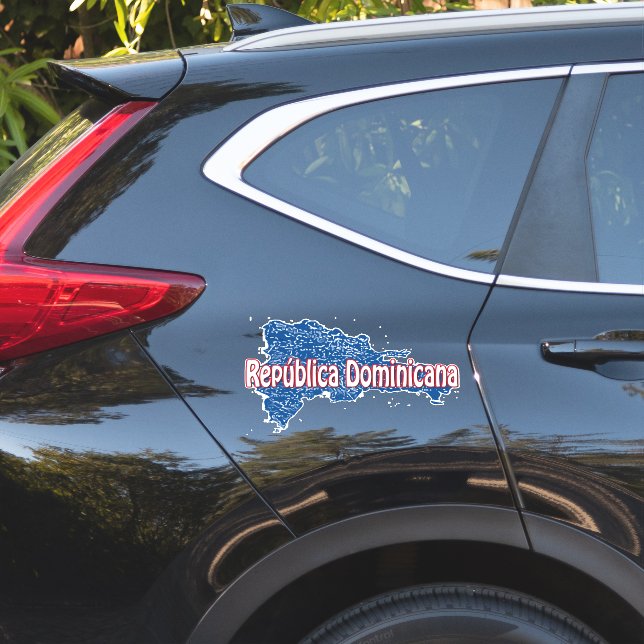 Pegatina República Dominicana (Lado del coche)